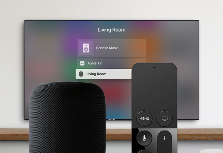 Как подключить homepod к apple tv