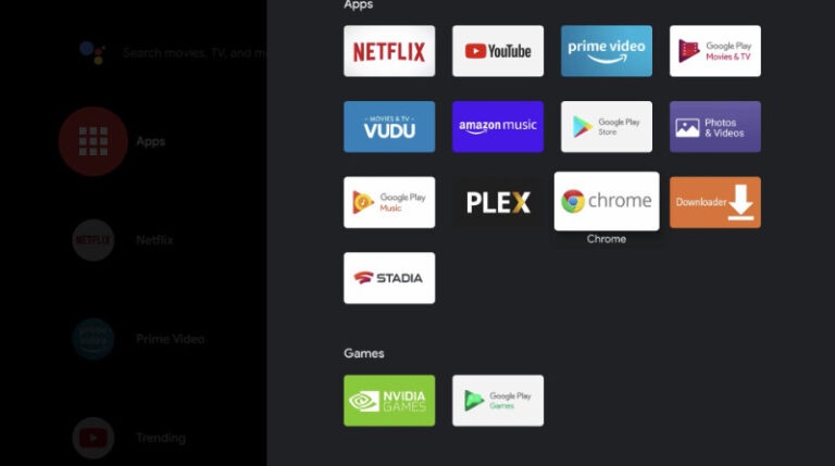 nvidia shield tv browser