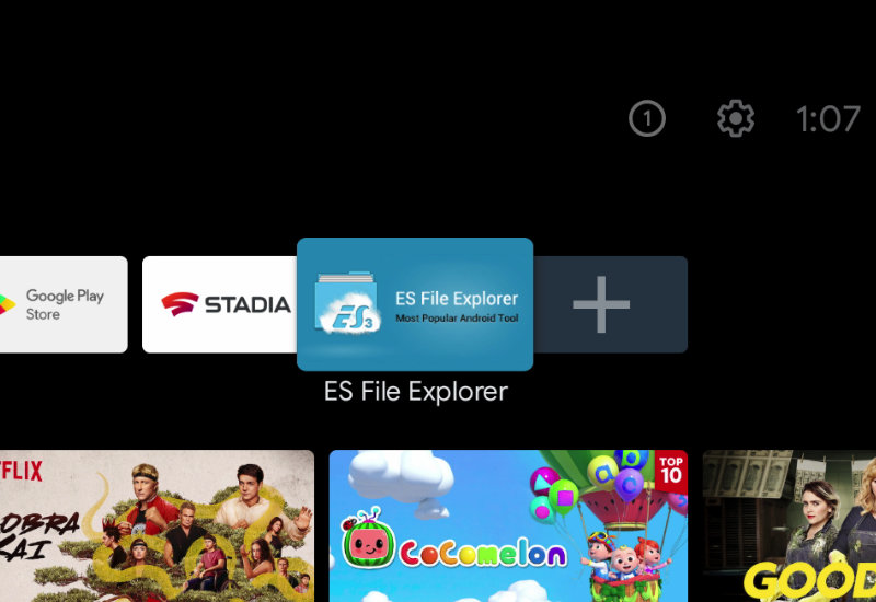 Es file explorer 2025 nvidia shield tv