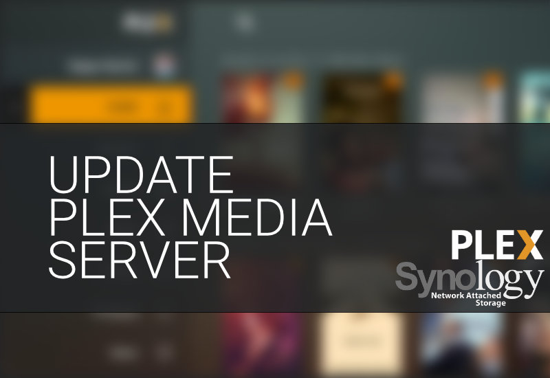 how to update plex media server on synology